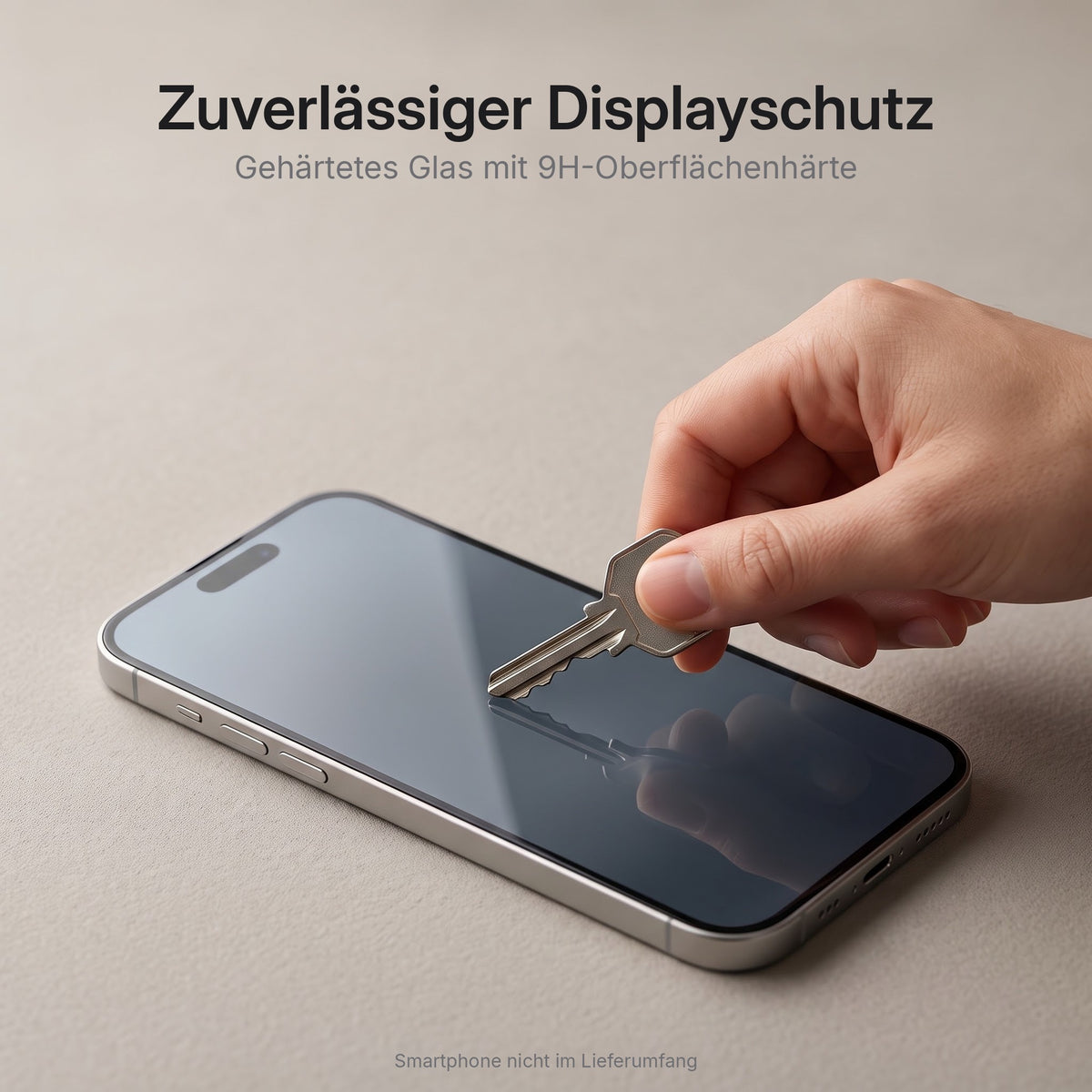 Schutzglas für iPhone 17 Pro / 18 Pro – gehärtetes Glas mit 9H-Oberflächenhärte