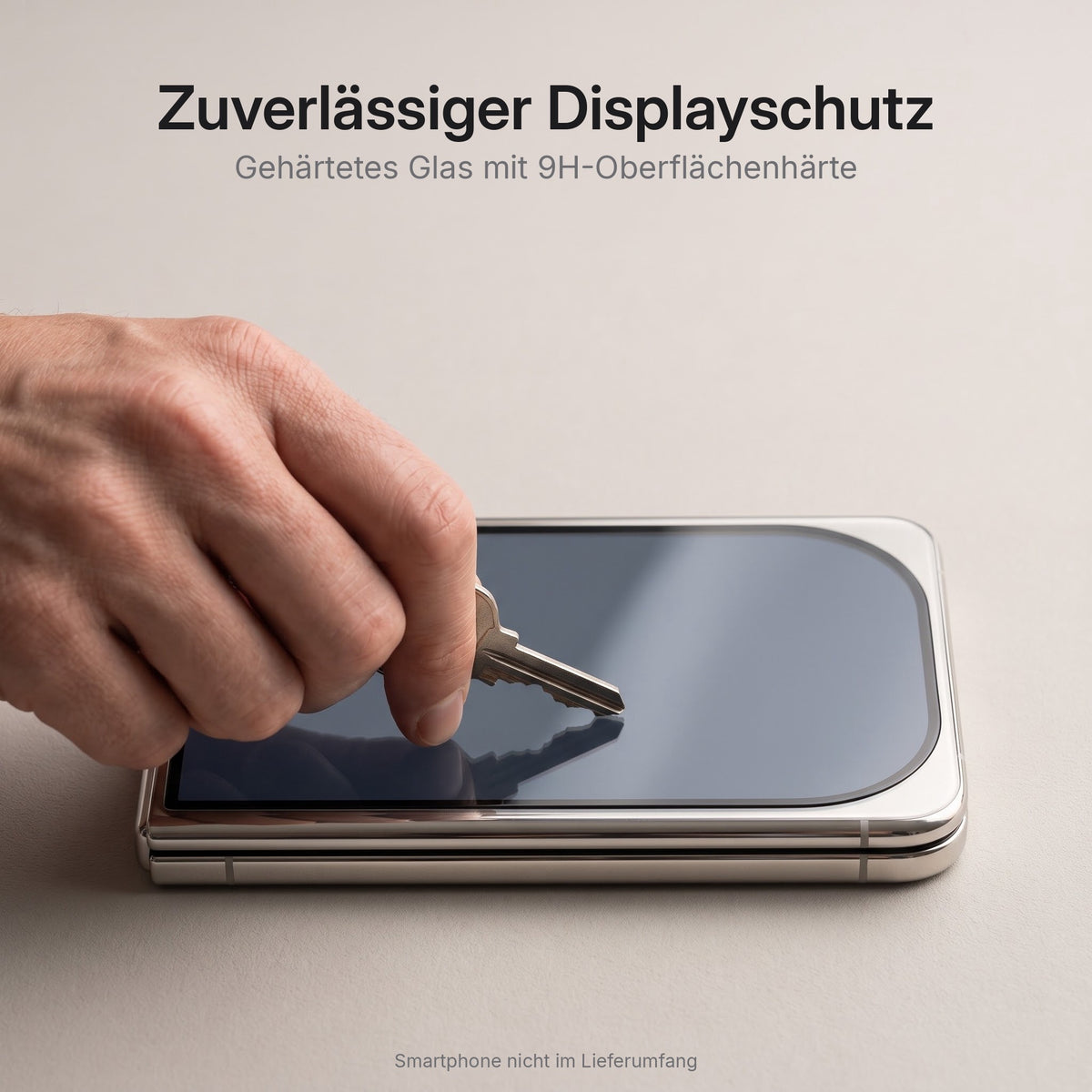Schutzglas für iPhone Duo (Außendisplay) – gehärtetes Glas mit 9H-Oberflächenhärte